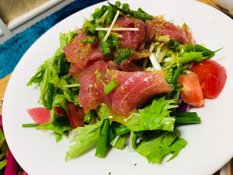 野菜たっぷり!マグロサラダ